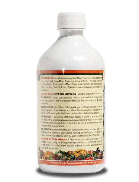 Multiplex Nalpak – Biofertilizer with NPK Bacteria for Soil Health & Higher Yield