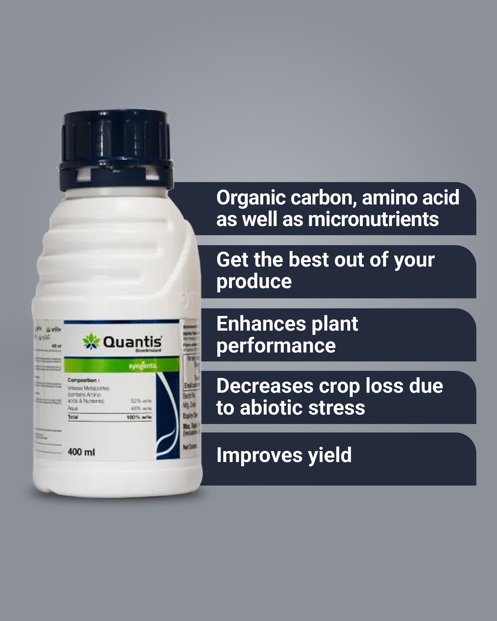Syngenta Quantis Biostimulant – Amino acids and Peptides