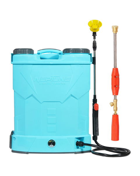 Neptune Model-13-Plus Knapsack Battery Sprayer 12V 12Amp Double Motor, 20L Tank, Spray Gun up to 20 Ft Spray
